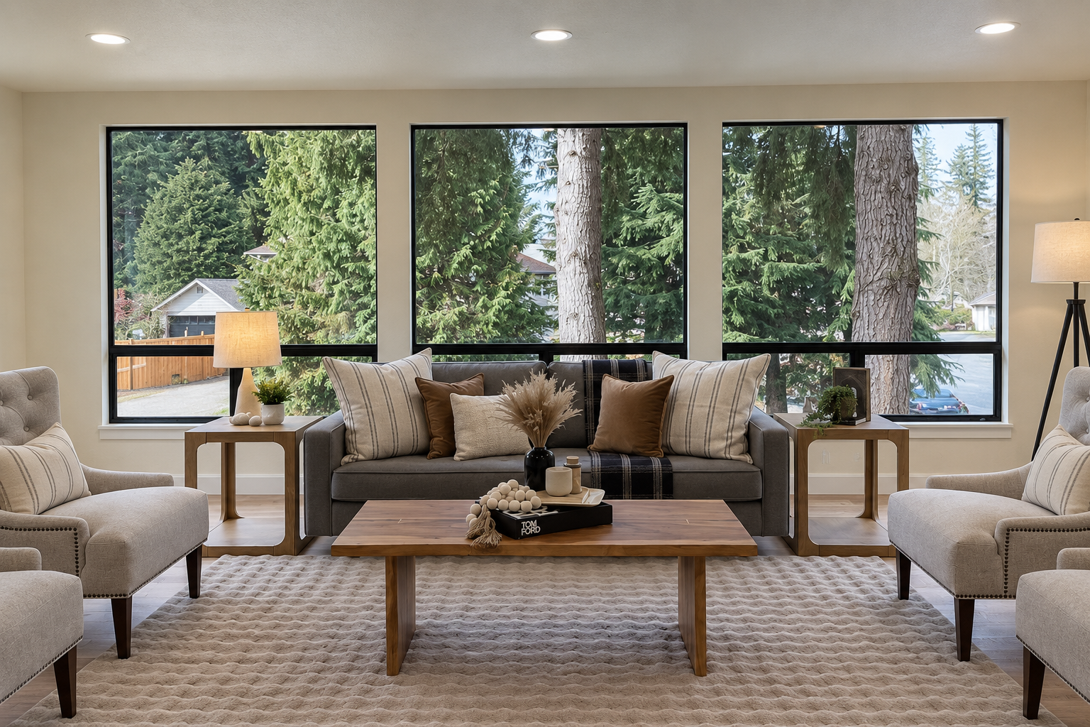 Living room after Maison staging